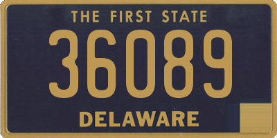 DE license plate 36089