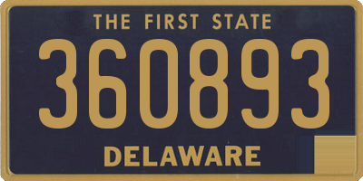 DE license plate 360893