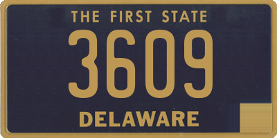 DE license plate 3609