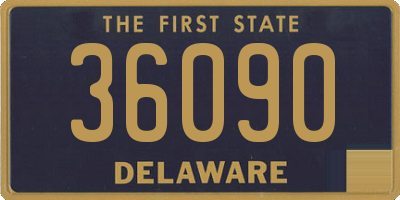 DE license plate 36090