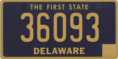 DE license plate 36093