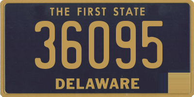 DE license plate 36095