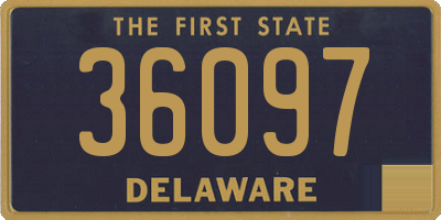 DE license plate 36097