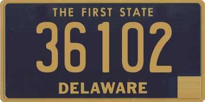 DE license plate 36102