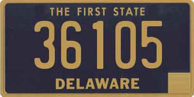 DE license plate 36105