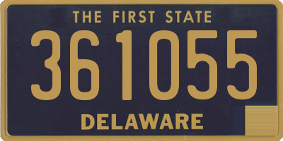 DE license plate 361055