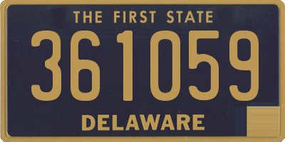 DE license plate 361059