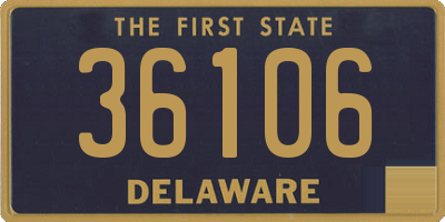 DE license plate 36106