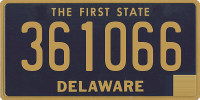DE license plate 361066