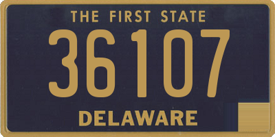 DE license plate 36107