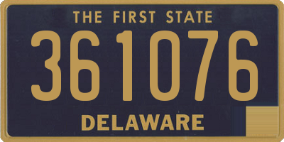 DE license plate 361076