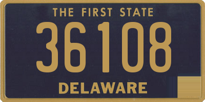 DE license plate 36108