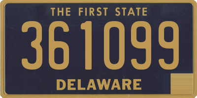 DE license plate 361099