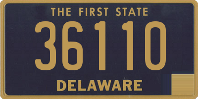 DE license plate 36110