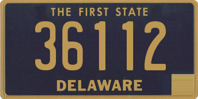 DE license plate 36112