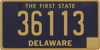 DE license plate 36113