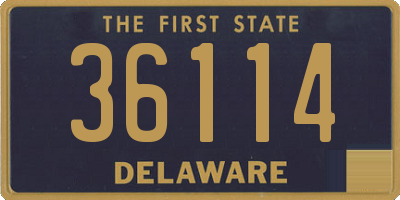 DE license plate 36114