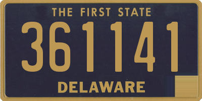 DE license plate 361141