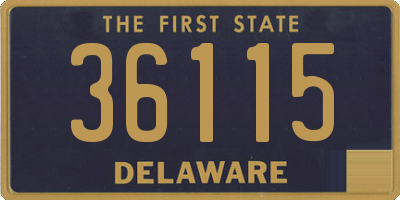 DE license plate 36115