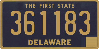 DE license plate 361183