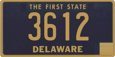 DE license plate 3612