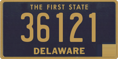 DE license plate 36121