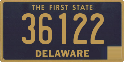 DE license plate 36122