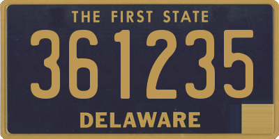 DE license plate 361235