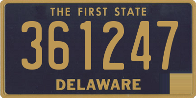 DE license plate 361247