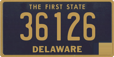 DE license plate 36126