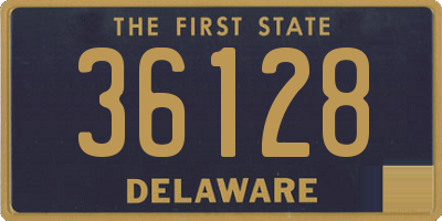 DE license plate 36128