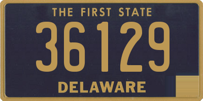 DE license plate 36129