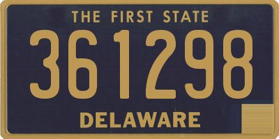 DE license plate 361298