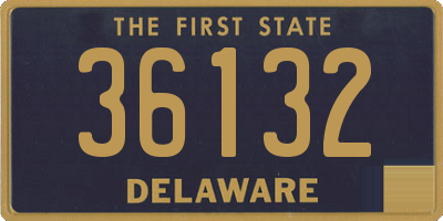 DE license plate 36132