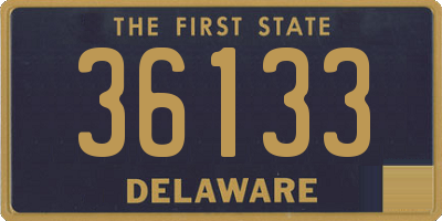 DE license plate 36133