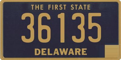 DE license plate 36135