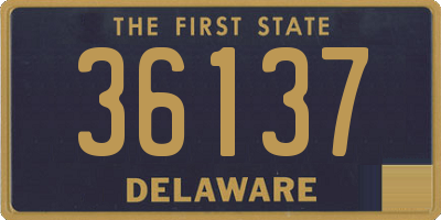 DE license plate 36137