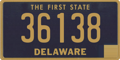 DE license plate 36138
