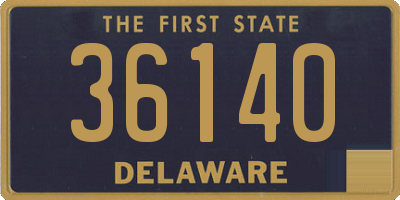 DE license plate 36140