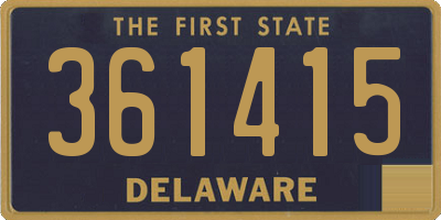 DE license plate 361415