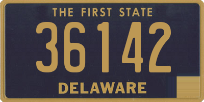 DE license plate 36142