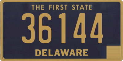 DE license plate 36144