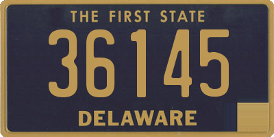 DE license plate 36145