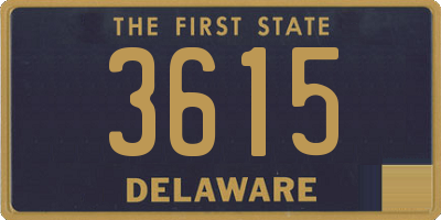 DE license plate 3615