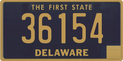 DE license plate 36154