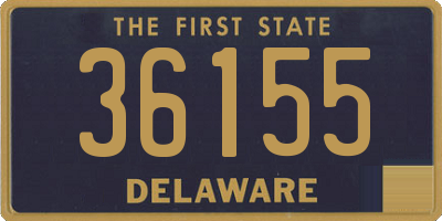 DE license plate 36155