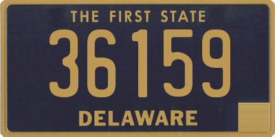 DE license plate 36159