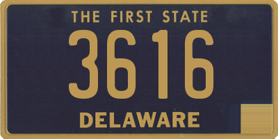 DE license plate 3616