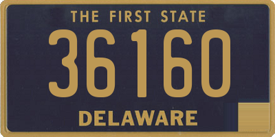 DE license plate 36160