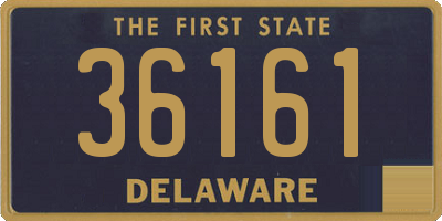 DE license plate 36161